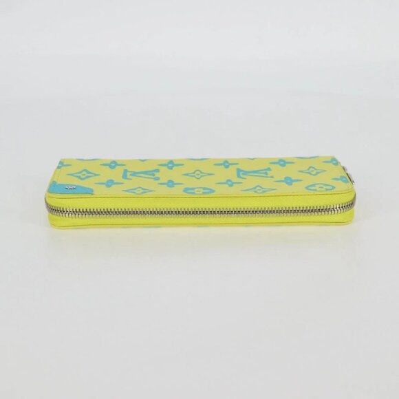 LOUIS VUITTON Playground Zippy Wallet Vertical Wallet Yellow M82005 Auth 115226M - Picture 9 of 14